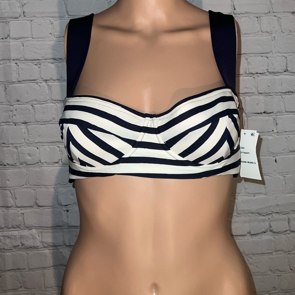 kate spade Other - BRAND NWT Kate Spade Dive Right In Rich Navy Bralette Top size S